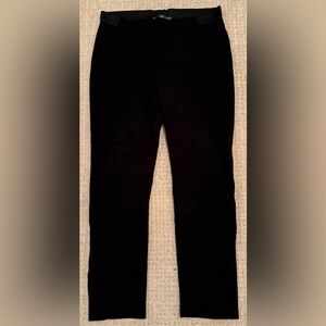 Elliott Lauren Black Pull On Pants 10 Stretch Straight Leg Career USA